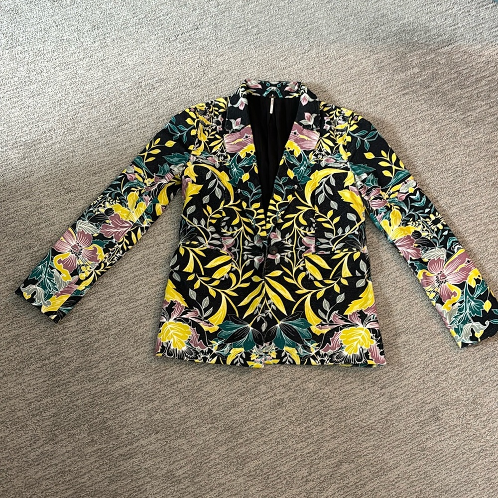 Free people floral blazer 4